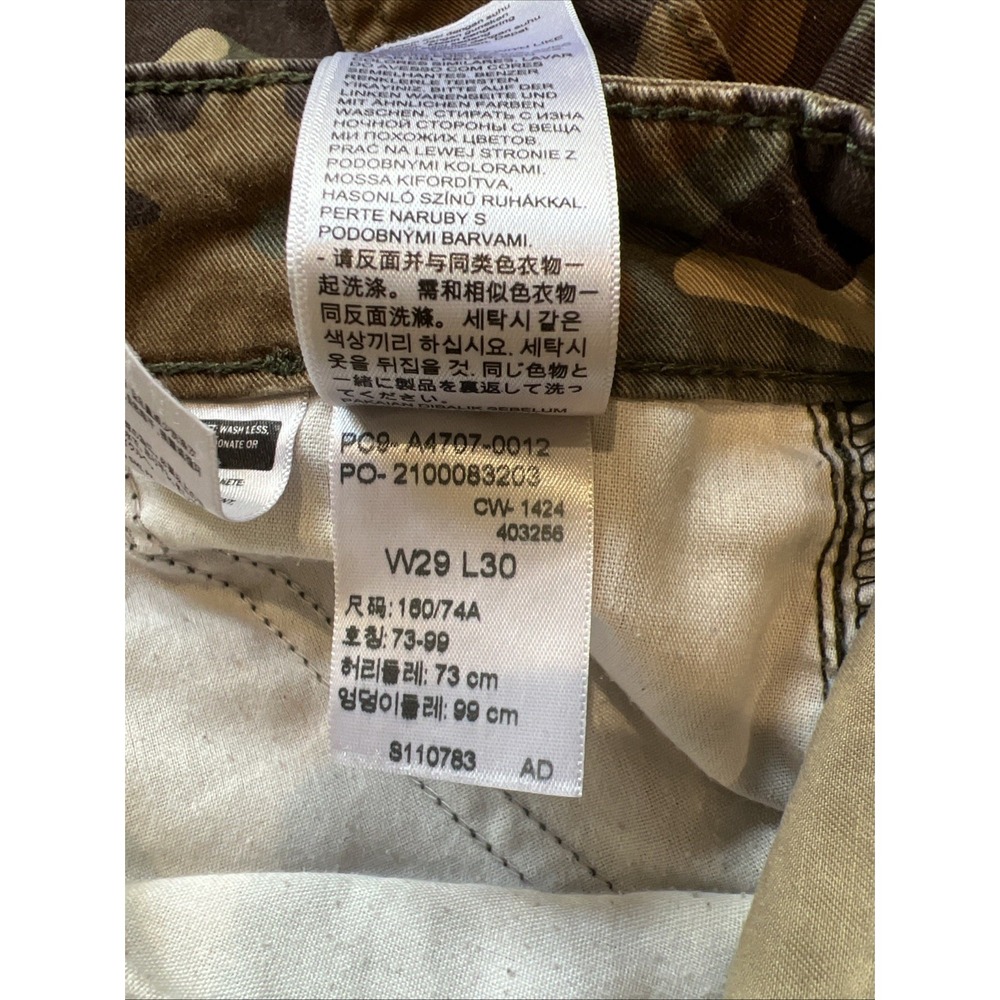 Levis Baggy '94 Camo Cargo Pants Mens 29x30 Military Paratrooper Camouflage - Picture 7 of 8